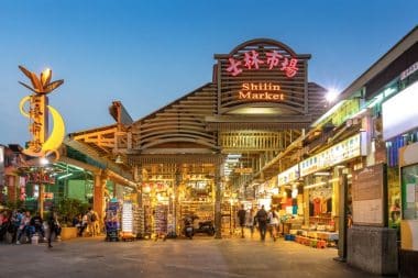 Shilin Night Market in Taipei