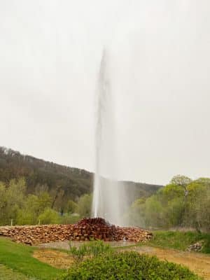 Cold-water geyser in Andernach