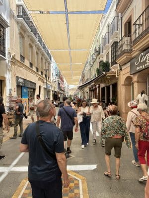 Shopping street in Ronda