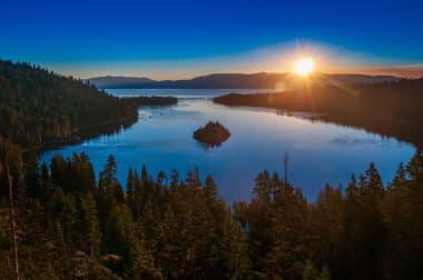 Sunrise over Emerald Bay, Lake Tahoe