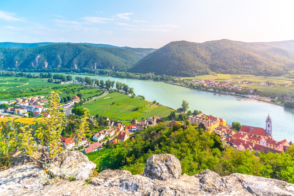 Blick auf Durnstein in Niederösterreich