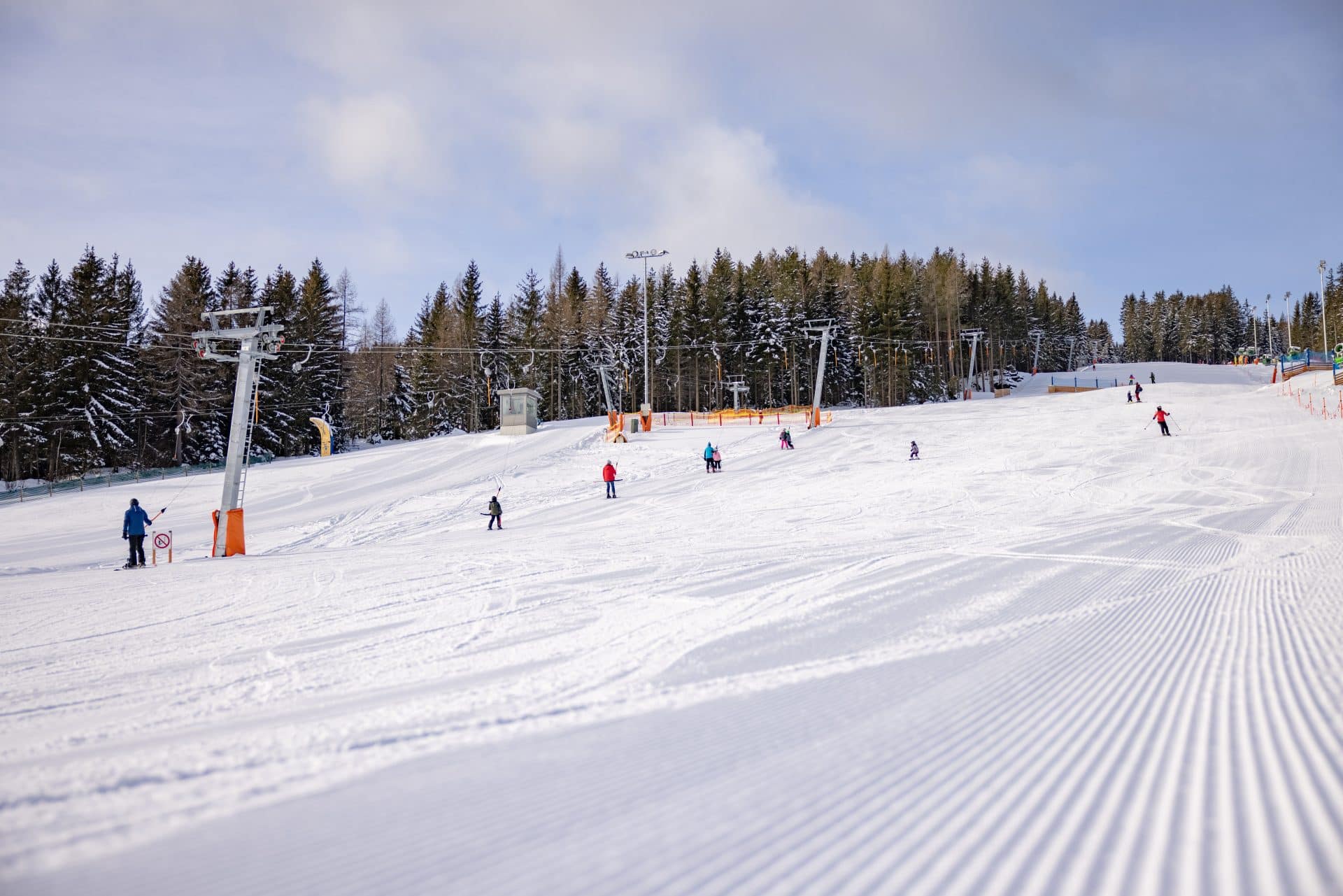 Blick auf die Piste in der Wexl Arena