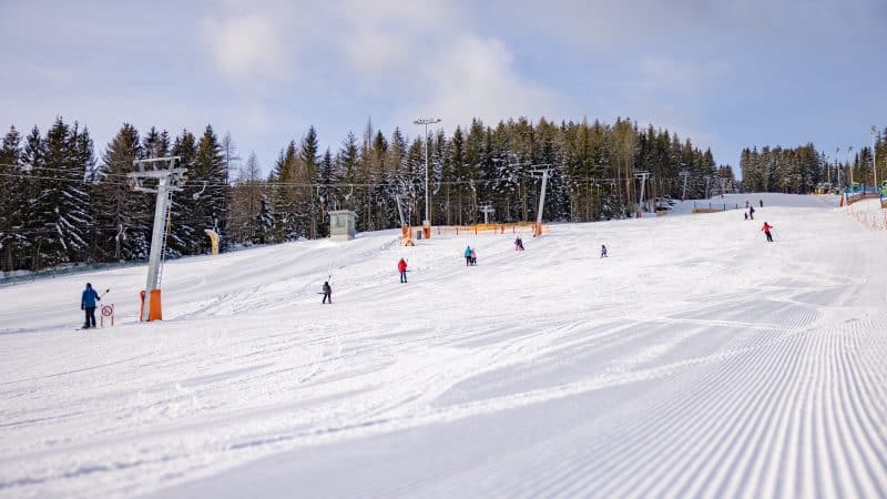 Blick auf die Piste in der Wexl Arena