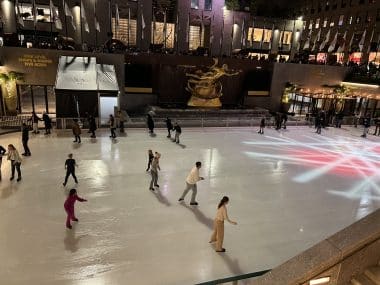 Ice rink at Rockefeller Center in New York