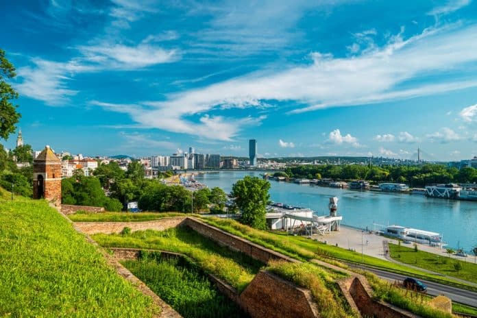 Panoramablick auf Belgrad