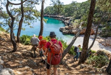 Wandergruppe bei Phaselis