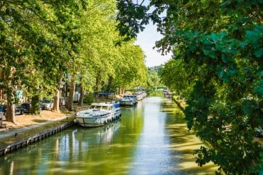 Canal du midi in Carcassonne