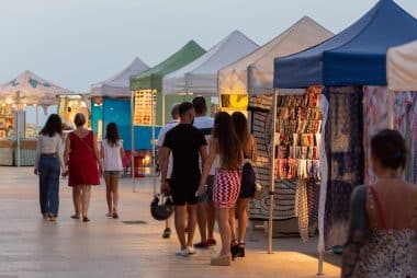 Nachtmarkt in Es Pujols auf Formentera