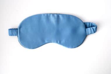 Blaue Schlafmaske