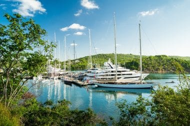 Jachthafen von English Harbour auf Antigua