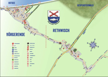 Oertsplan von Börgerende