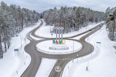 Traumhafte Winterlandschaft in Druskininkai