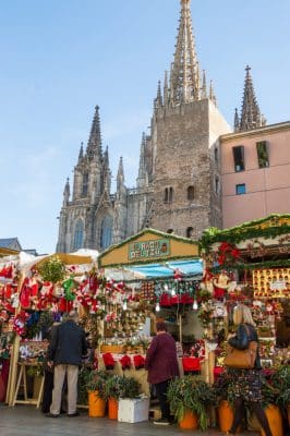 Weihnachtsmarkt in Barcelona