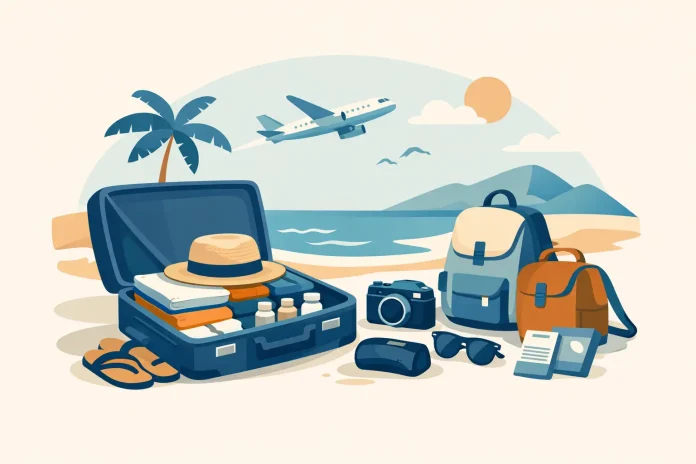 Leicht packen für den Urlaub