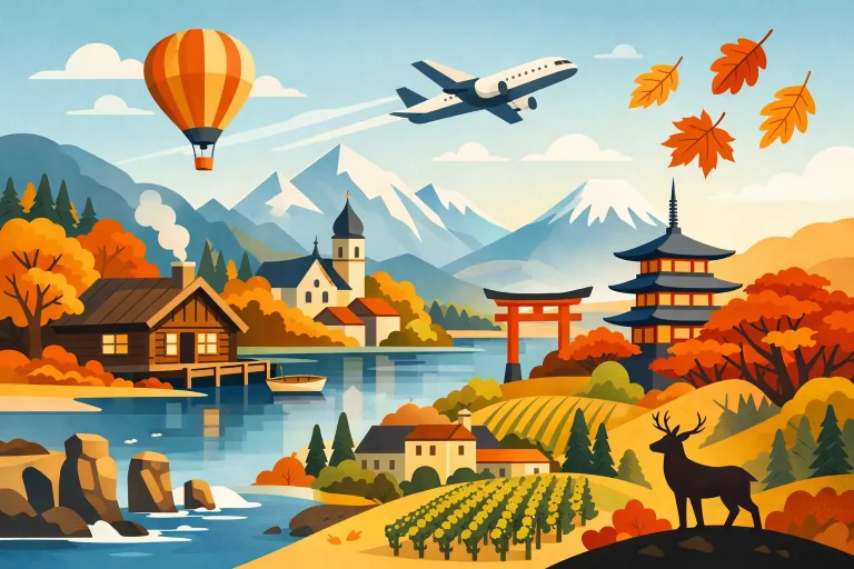 10 besondere Reiseziele im Herbst