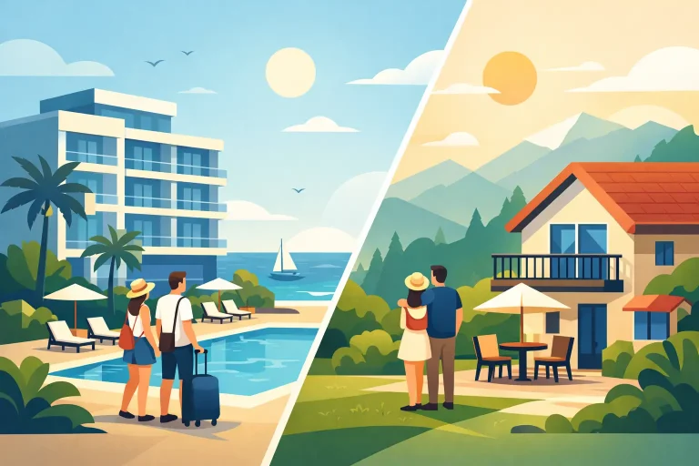 Hotel oder Ferienwohnung im Urlaub?