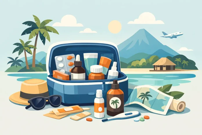 Reiseapotheke für tropische Länder packen