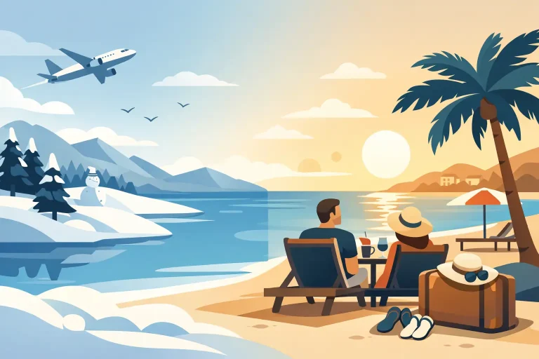 Wintersonne ohne Langstreckenflug finden