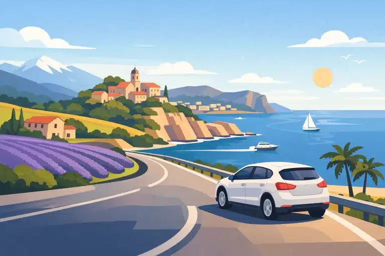 Beispielroute Südfrankreich mit dem Auto
