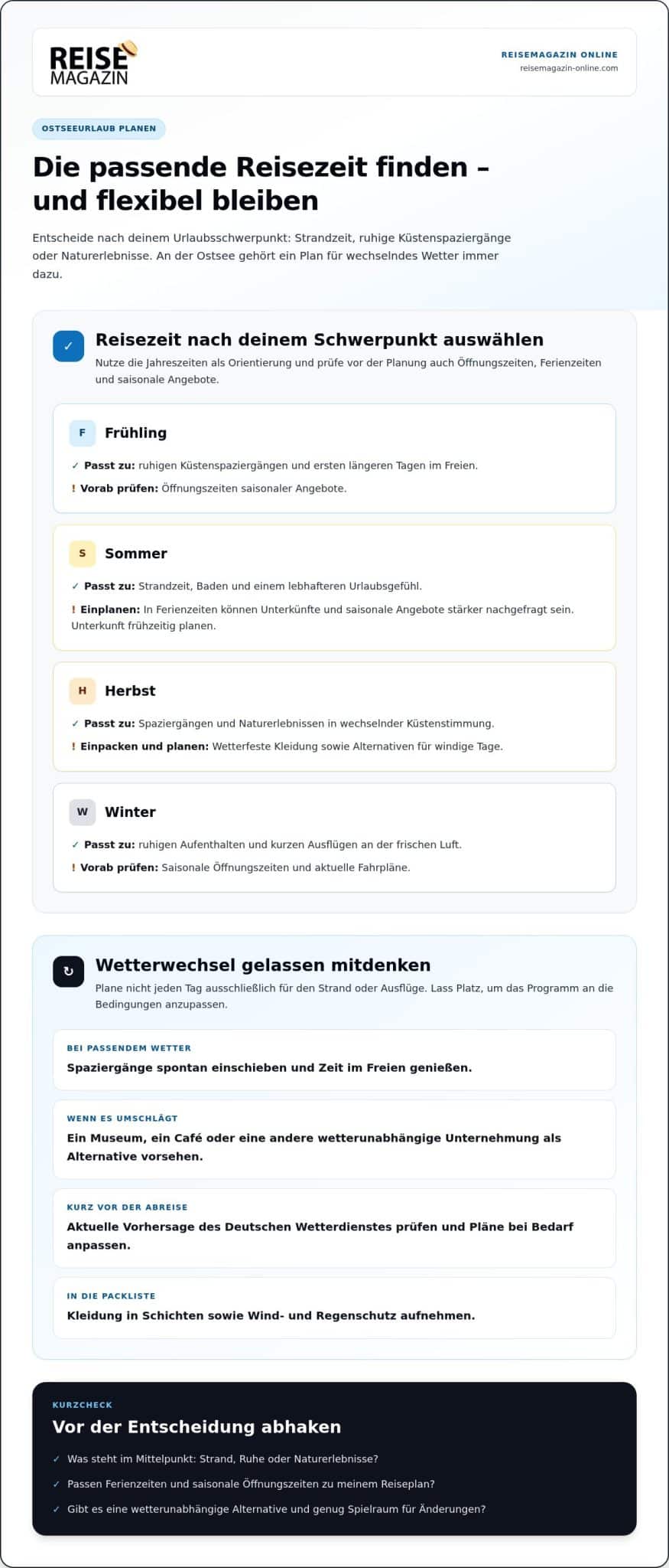 Ostsee Urlaub Tipps: So planst du entspannte Tage am Meer 2026